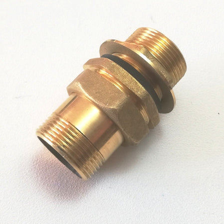 Raccordo da 1"+1/4 diritto in ottone per cassoni