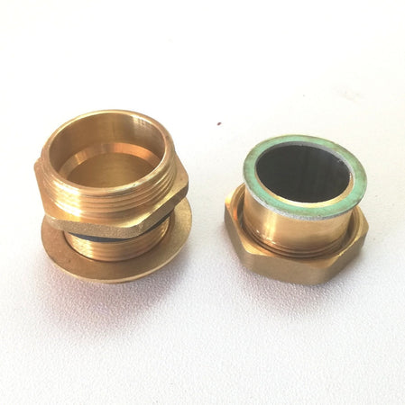 Raccordo da 1"+1/4 diritto in ottone per cassoni