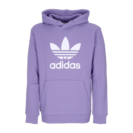 Adidas Felpa Leggera Cappuccio Uomo Adicolor Classics Trefoil Hoodie Magic Lilac da uomo