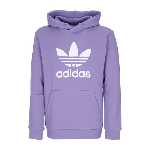 Adidas Felpa Leggera Cappuccio Uomo Adicolor Classics Trefoil Hoodie Magic Lilac da uomo