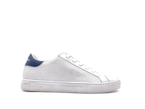 CRIME LONDON Sneakers Uomo Low Top Essential White Blu