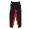 Adidas Pantalone Tuta Felpato Uomo Sustainability Fleece Track Pant Black/red da uomo