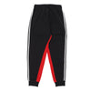 Adidas Pantalone Tuta Felpato Uomo Sustainability Fleece Track Pant Black/red da uomo