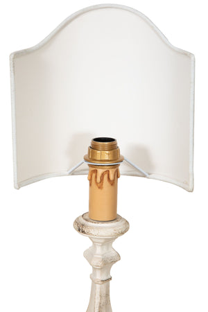 Biscottini LAMPADA DA APPOGGIO BIANCA IN LEGNO MADE IN ITALY