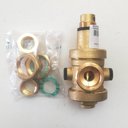 Malgorani 1/2" PN 25 riduttore di pressione per acqua e aria - con bocchettoni