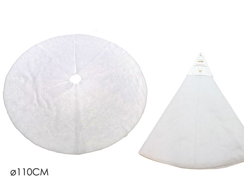 Copribase Albero Ovatta Neve