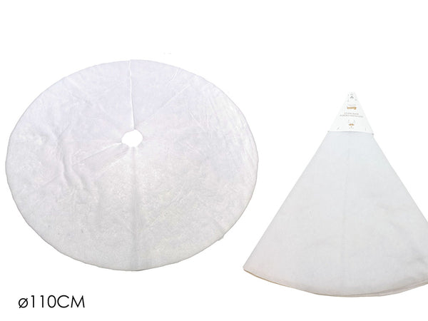 Copribase Albero Ovatta Neve