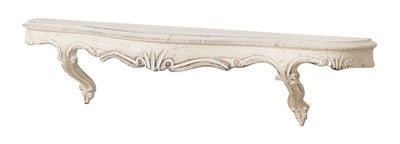 Biscottini MENSOLA A MURO IN LEGNO FINITURA BIANCO ANTICATO L59XPR13XH14 cm Made in Italy