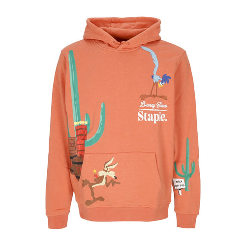 STAPLE Felpa Leggera Cappuccio Uomo Acme Corp Hoodie Terra Cotta da uomo