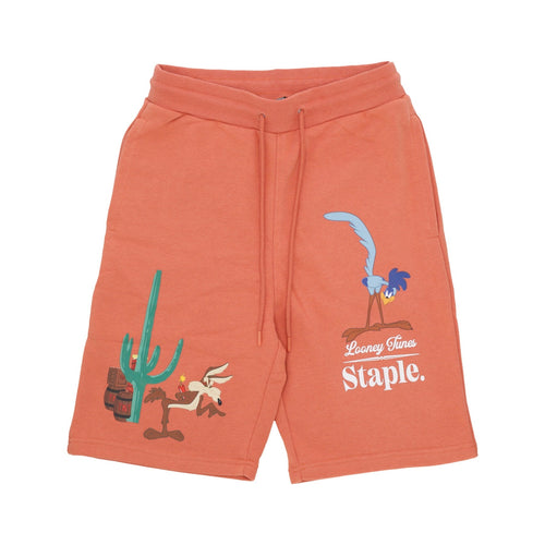 STAPLE Pantalone Corto Tuta Uomo Acme Corp Sweatshort Terra Cotta da uomo