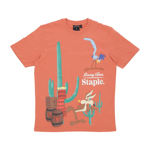 STAPLE Maglietta Uomo Acme Corp Tee Peach da uomo