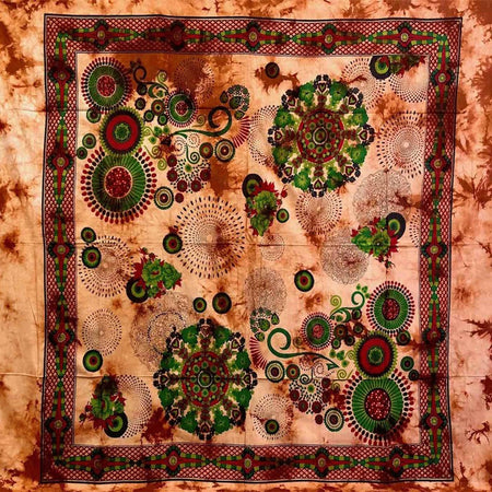 Granfoulard Copritutto in Puro Cotone con frange Pop Fantasy 210x240 cm