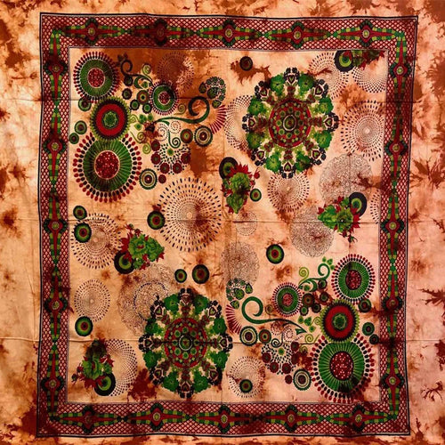 Granfoulard Copritutto in Puro Cotone con frange Pop Fantasy 210x240 cm