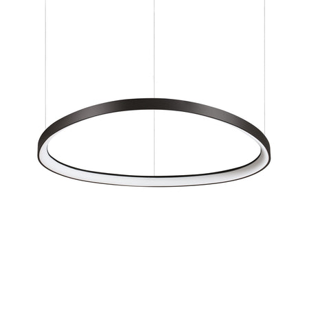 Lampadario A Sospensione Contemporaneo Gemini Metallo Nero Led 55W 3000K Ip20