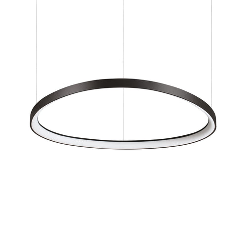 Lampadario A Sospensione Contemporaneo Gemini Metallo Nero Led 55W 3000K Ip20