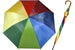 Ombrello Golf automatico 67×8 asta doppia manico curvo arcobaleno