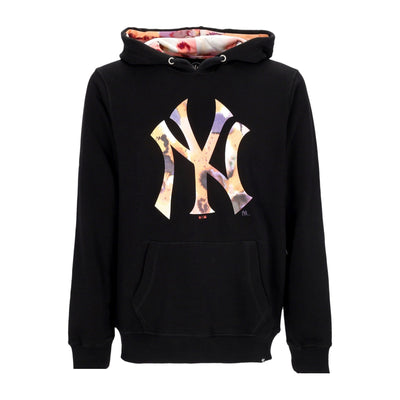47 BRAND Felpa Leggera Cappuccio Uomo Mlb Imprint Day Glow Pop Helix Hoodie Neyyan Jet Black da uomo