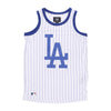 47 BRAND Canotta Tipo Basket Uomo Mlb Pinstriped Grafton Jersey Losdod White Wash da uomo