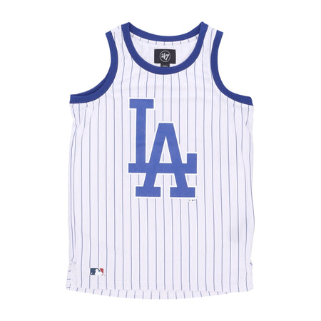 47 BRAND Canotta Tipo Basket Uomo Mlb Pinstriped Grafton Jersey Losdod White Wash da uomo