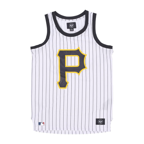 47 BRAND Canotta Tipo Basket Uomo Mlb Pinstriped Grafton Jersey Pitpir White Wash da uomo