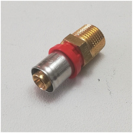 Tiemme raccordo 20 x 3/4" diritto M maschio a pressare per tubo multistrato