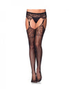 Leg avenue - calze con giarrettiera a goccia Nylon Nero