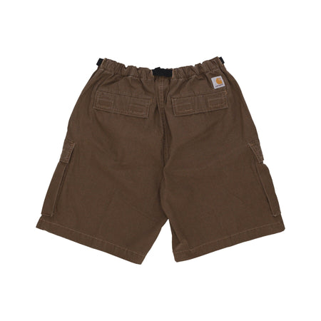 CARHARTT WIP Pantalone Corto Uomo Wynton Short Tamarind/dusty H Brown Stone Washed da uomo