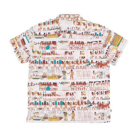 OBEY Camicia Manica Corta Uomo Heiro Woven White Multi da uomo