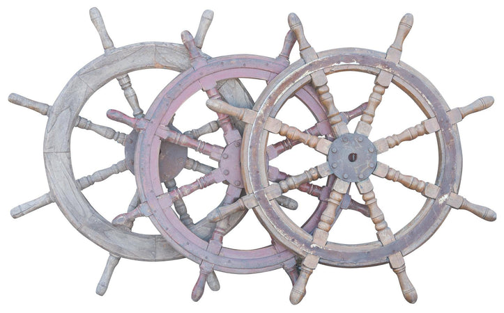 Biscottini Antico Timone Originale Recupero Nautico Arredo Vintage Biscottini Design