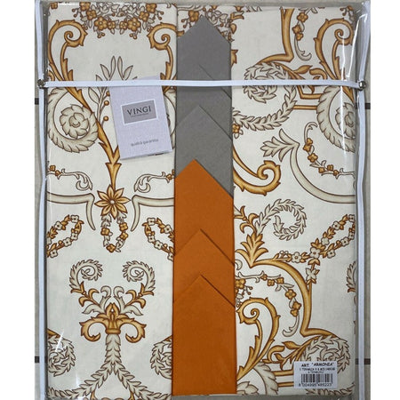 Tovaglia da tavola con tovaglioli Disegni ornamentali Vingi Ricami