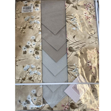 Tovaglia da tavola con tovaglioli Armonia di Primavera Vingi Ricami