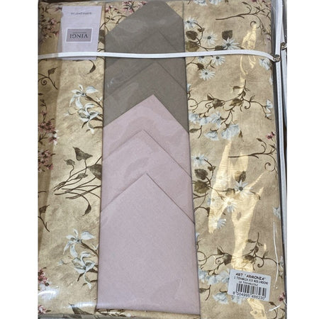 Tovaglia da tavola con tovaglioli Armonia di Primavera Vingi Ricami