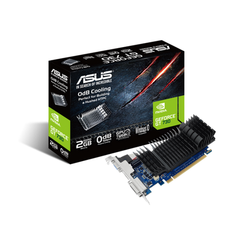 Scheda Video Asus Nvidia GeForce GT 730 - 2Gb 2048MB GDDR5 - Hdmi, DVI, VGA - Gpu 902Mhz - Memory 1.800Mhz - Pci-Express 2.0