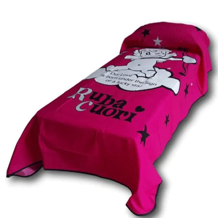 Copriletto singolo in cotone Rubacuori Novia