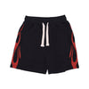 VISION OF SUPER Pantalone Corto Tuta Uomo Flames Shorts Black/red da uomo