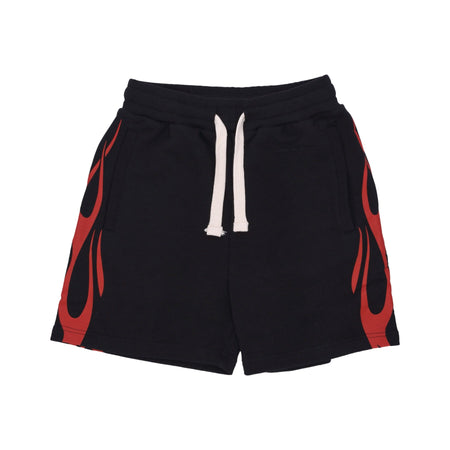 VISION OF SUPER Pantalone Corto Tuta Uomo Flames Shorts Black/red da uomo
