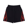 VISION OF SUPER Pantalone Corto Tuta Uomo Flames Shorts Black/red da uomo