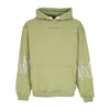 VISION OF SUPER Felpa Leggera Cappuccio Uomo Embroidery Flame Hoodie Green da uomo