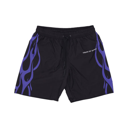 VISION OF SUPER Costume Pantaloncino Uomo Tribal Flame Swimwear Black/purple da uomo