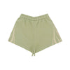 VISION OF SUPER Pantalone Corto Tuta Donna Flames Shorts Green/off White da donna