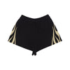 VISION OF SUPER Pantalone Corto Tuta Donna Flames Shorts Black/off White da donna
