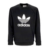 Adidas Felpa Leggera Girocollo Uomo Trefoil Crewneck Black da uomo