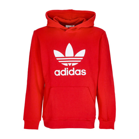 Adidas Felpa Leggera Cappuccio Uomo Trefoil Hoodie Better Scarlet da uomo