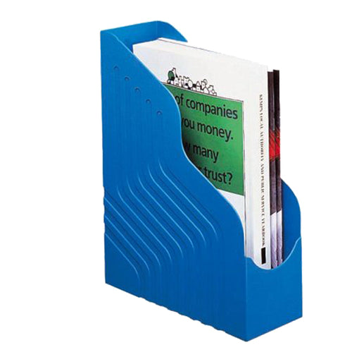 Portariviste Magazine Rack Jumbo 25X32Cm Dorso 10Cm Blu Rexel