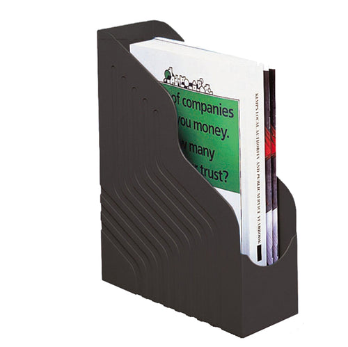 Portariviste Magazine Rack Jumbo 25X32Cm Dorso 10Cm Nero Rexel