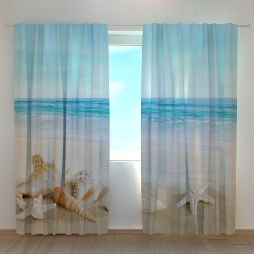 Tende con stampe moderne Conchiglie sulla spiaggia