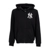 47 BRAND Felpa Leggera Cappuccio Zip Uomo Mlb Imprint Helix Zip Hoodie Neyyan Jet Black da uomo