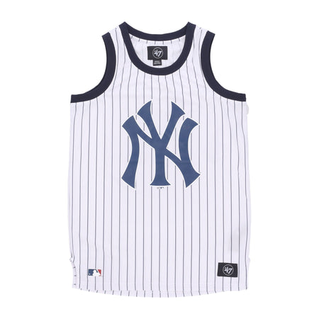 47 BRAND Canotta Tipo Basket Uomo Mlb Pinstriped Grafton Jersey Neyyan White Wash da uomo