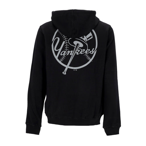 47 BRAND Felpa Leggera Cappuccio Uomo Mlb Imprint Lc Backer Helix Hoodie Neyyan Jet Black da uomo