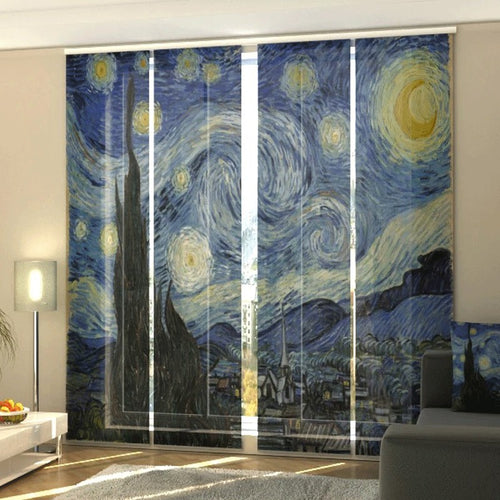 Tende a pannello Notte Stellata di Van Gogh